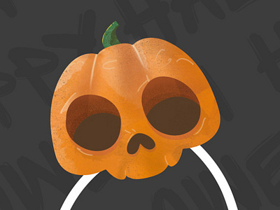 Phantoms favourite day grey halloween orange phantom pumpkin texture