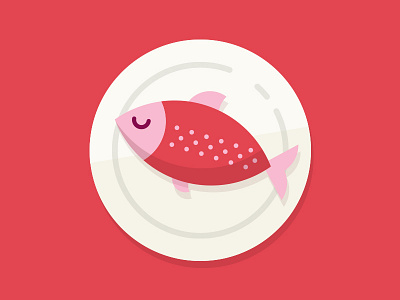 Fishy zzz dinner dish fish google pink salmon sleep zzz