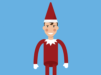 Elf On The Shelf christmas creepy design elf elfontheshelf holiday illustration