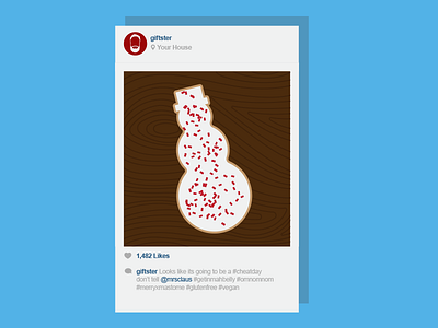 Cheat Day christmas cookie flat illustration holiday illustration instagram projects we wish where real santa snowman