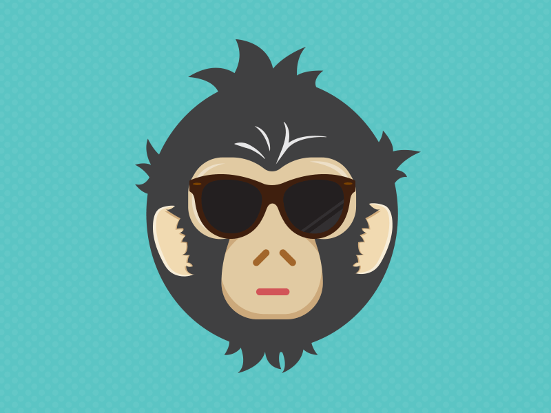 Year Of The Monkey - Double Take animation design emoji flat illustration gif glasses illustration layout lipsitck monkey sass year of the monkey