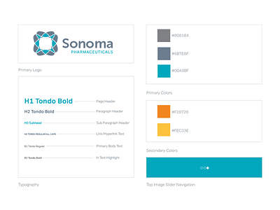 Sonoma Pharmaceuticals Brand Standards brand brand stands guide branding color making a brand medical palate pharma pharmaceuticals type typography