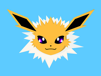 Hello, Jolteon! anime art cartoon digitalart digitalpainting drawing illustration jolteon painting pokemon procreate