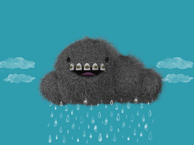 Rain...again c4d character design cinema 4d