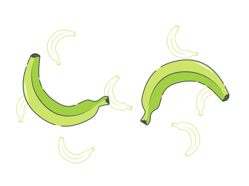 Banana banana gif green loop