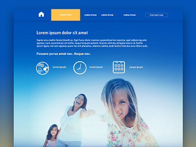 Website blue layout web website