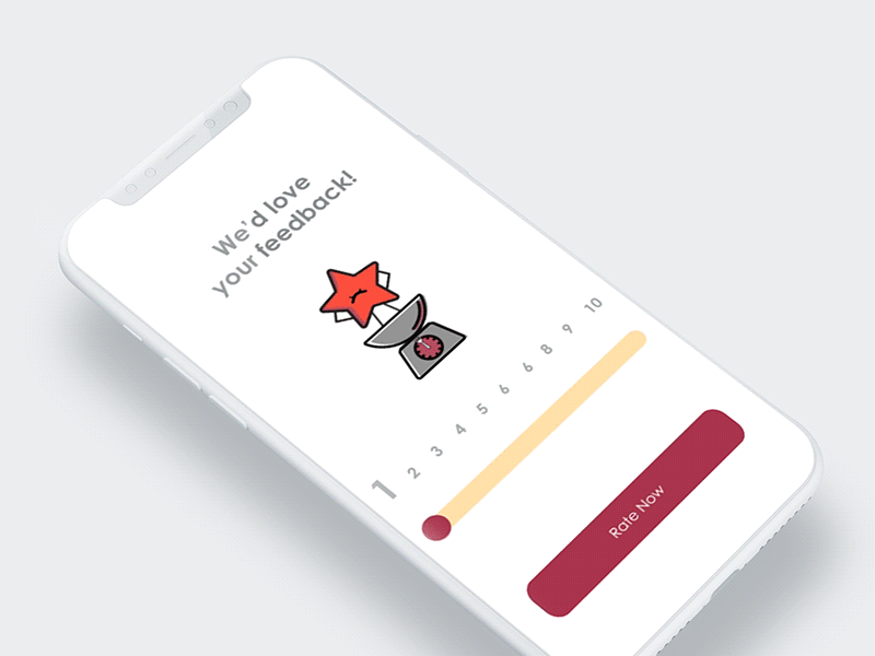 Satisfaction Concept after effects animation app concept feedback illustration interaction design interface rating restaurant reviews satisfaction stars travel ui ux
