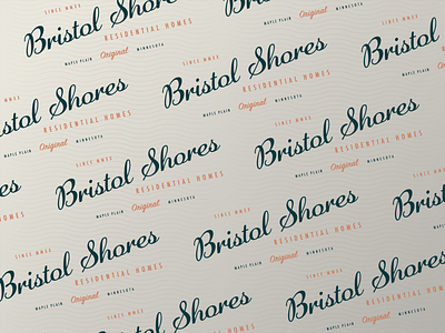 Bristol Shores Residential Homes Pt. 2 branding bristol shores icon letter logo mark midcentury mn residential residential homes symbol type typography waves