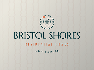 Bristol Shores Residential Homes Pt. 3 brand branding crest design house icon letter logo mark mn residential home symbol tree typography