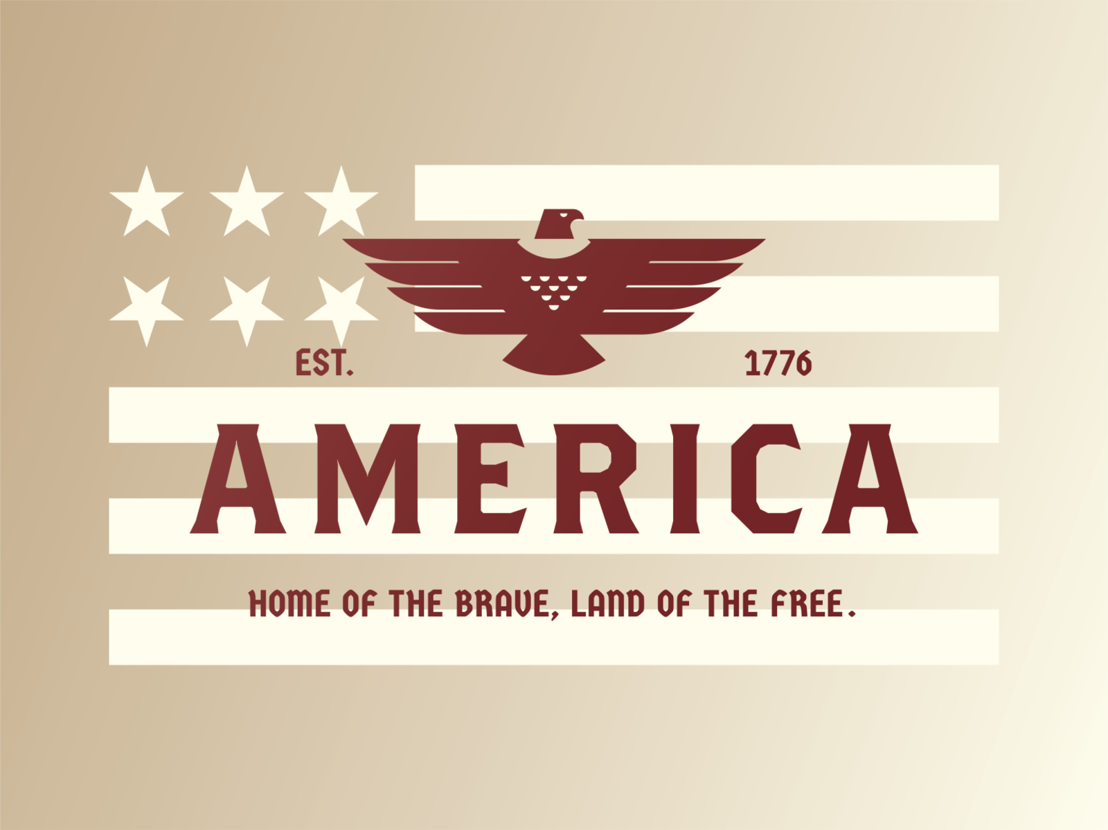 home of the free because of the brave trademark