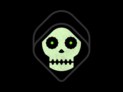 Skull & Hood branding design flat design graphic design halloween hood illustration logo mark scary skeleton skull spooky