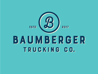 Baumberger Trucking Company Logo