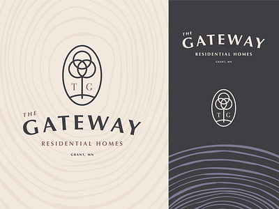 The Gateway Logo Option 4.2 branding design gateway grant home icon key letter logo mark mn residential tree type typography vector