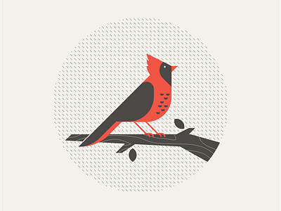 Posters For Parks 2019 bird cardinal design illustration minneapolis minnesota mn nature parks poster poster design red tree