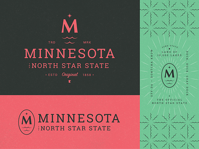 Minnesota The North Star State Pt. 1 brand design branding design icon letter logo m mark minneapolis minnesota mn north star symbol typography