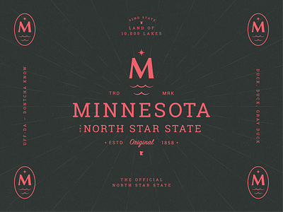 Minnesota The North Star State Pt. 2 brand design brand identity branding icon letter lockup logo mark minnesota mn north star symbol type typography
