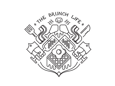 the brunch life - tattoo for a friend
