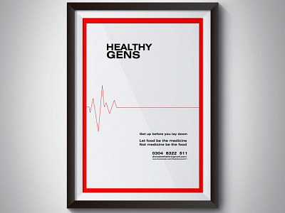 Third Poster Design For Healthy Gens branding campaign design design graphic design illustration illustrator poster poster design vector