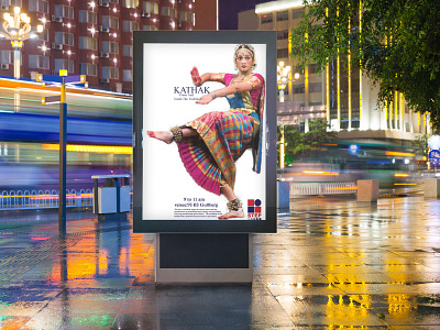 First Kathak Dance Poster Design For Step Institute