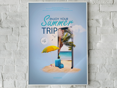 Tourism Advertisement advertisement beach branding design graphic design illustration photomanipulation photoshop travel