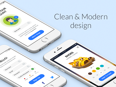 Clean & Modern design