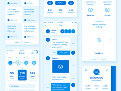 Liberty Mobile Wireframe Kit