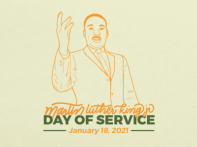 MLK Day of Service adobe draw food bank illustration lettering mlk service volunteer