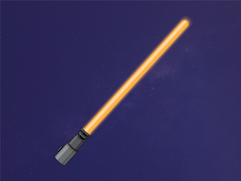 Sabing the Best for Last galaxy illustration start wars light saber