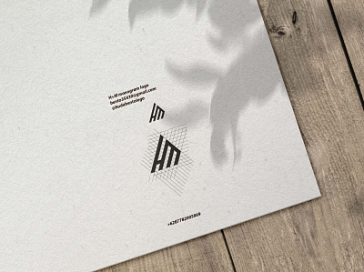 H+M monogram logo branding design graphic design logo