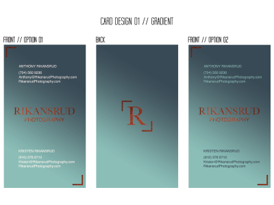 Rikansrud Photography Card Design