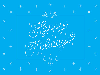Happy 'belated' Holidays Dribblers! 1st shot cute debut design graphic design hand lettering icons illustration illustrator lettering vector