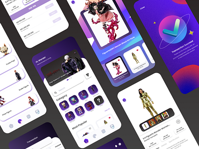 ConFig v2 3d app design illustration marketplace mobile ui ux