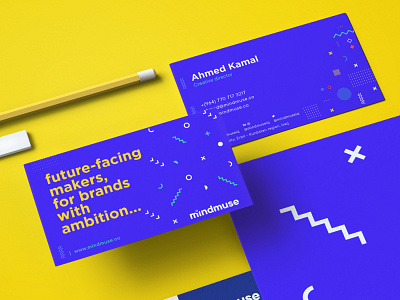 brand exploration for mindmuse blue branding business card business card design business card mockup business card template card design design flat geometric geometric design identity illustration logo typography ui vector