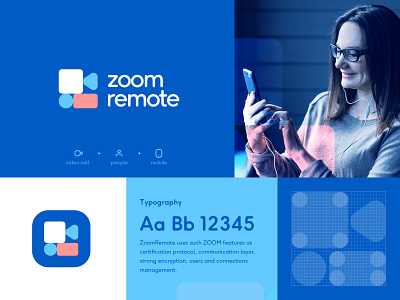 ZoomRemote brand exploration 2020 2021 app app icon app logo brand branding flat inspiration ios logo logomark logomarks logosymbol mobile app trend trendy typography ui web