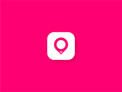Location app icon app branding design flat geometric icon icon app illustration ios ios app icon location location app location pin logo logo a day minimal pin place simple ui