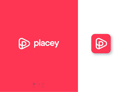 Placey app logo design animation branding design flat geometric icon icon app identity illustration ios location app logo minimal place play logo social app social network social networking app ui web