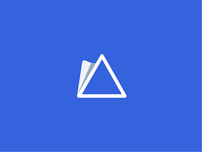 Triangle with folded credit card logo symbol app branding branding concept branding design delta geometric icon app ios logo logo a day pyramid triangle triangle logo triangle payment logo web