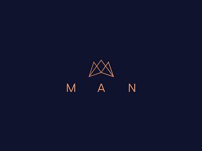 M.A.N logo design architecture branding elegant geometric logo identity interior logo luxury logo premium logo triangle logo triangle symbol