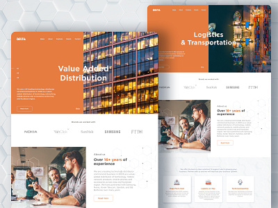 web redesign for Delta IC business business web corporate distribution distributor identity illustration it psd technology typography ui web web ui web ui kit website website concept website design website template xd