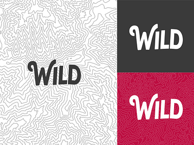 Wild Topography adventure alaska black branding clean explore gray illustration logo logotype red topo topographic topography typeface white wild wilderness