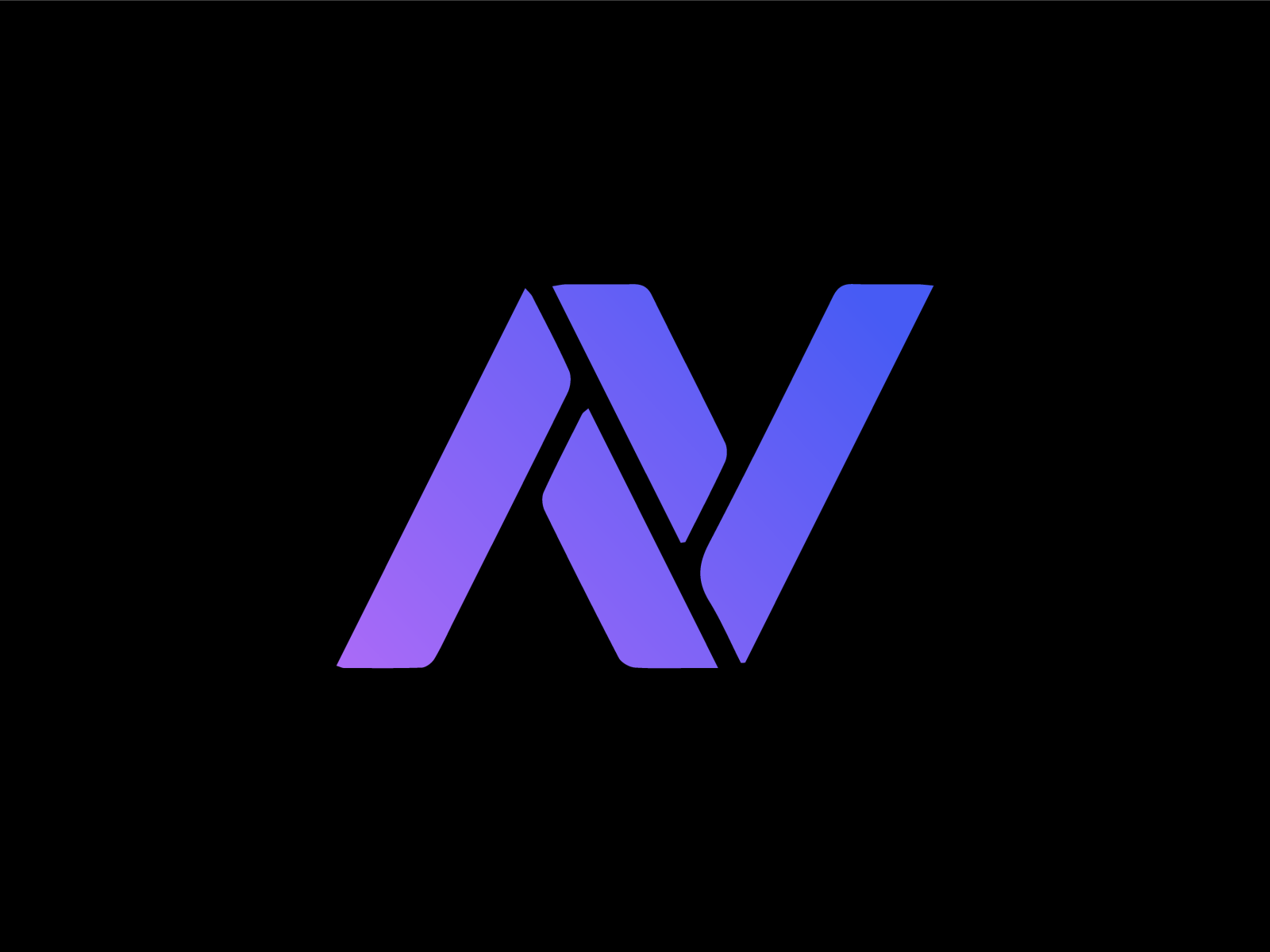 V + N Logo - Modern Gradient by Ellen Carty on Dribbble