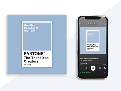 The Thankless Creators Podcast - Weekly Warm-Up No. 101 branding clean dribbble weekly warm-up flat logo pantone pantone graphic podcast podcast art podcast artwork podcast cover art warm-up weekly warm up