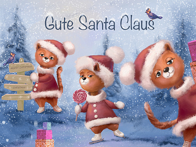 Santa claus design graphic design illustration