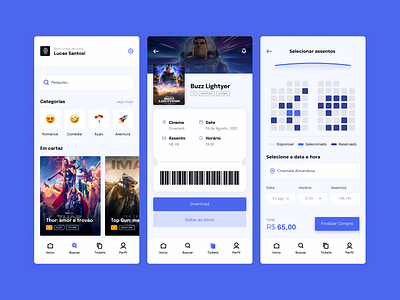 Daily UI #3 | Tribo Criativa cinema figma ui uidesign uidesigner ux uxdesign