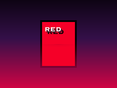 Red Object 3d dark gradient red shadow solid text