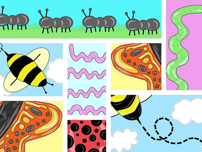 numb little bug branding bright illustration bug doodle bug illustration colorful creative inspiration daily illustration design designing graphic design hand art illustration little bug numb little bug
