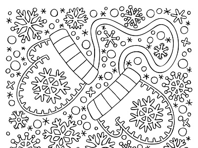 Christmas coloring page.