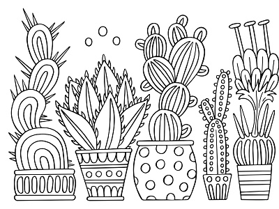 Coloring cacti.