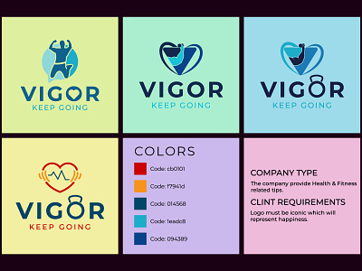 Modern Logo Design - Vigor Logo Design