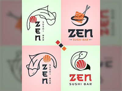 Modern Logo Design - Sushi artdesigns branding design graphic design illustration illustrator logo logodesign logos sushi ui vector
